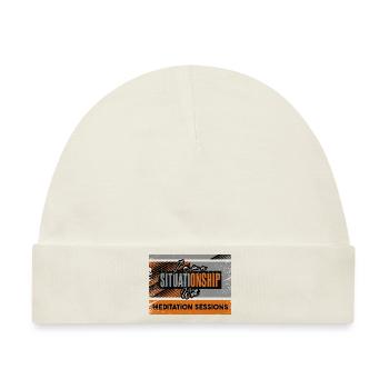 Ich bin in einer Situation mit Meditationssitzungen - Baby Premium Organic Mütze - Naturweiß - Vorne