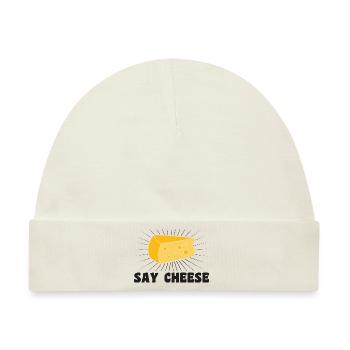 Say cheese - Baby Premium Organic Mütze - Naturweiß - Vorne