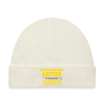 Abi Design - Baby Premium Organic Mütze - Naturweiß - Vorne
