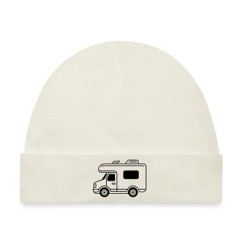 Wohnmobil - Baby Premium Organic Mütze - Naturweiß - Vorne
