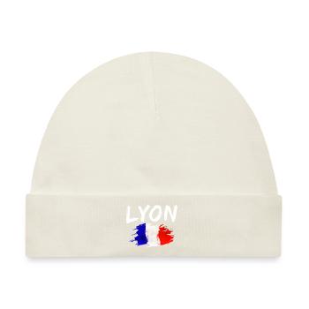 Lyon Frankreich Flagge Stadt Lyon - Baby Premium Organic Mütze - Naturweiß - Vorne