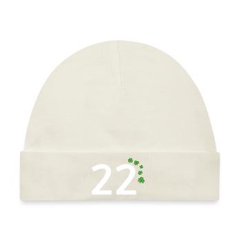 22 - Baby Premium Organic Mütze - Naturweiß - Vorne
