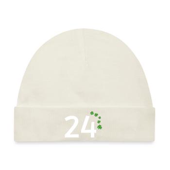 24 - Baby Premium Organic Mütze - Naturweiß - Vorne