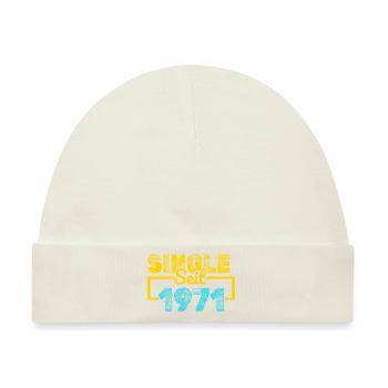 Single 1971 - Baby Premium Organic Mütze - Naturweiß - Vorne