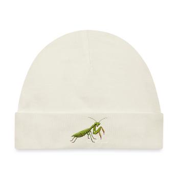 Gottesanbeterin Fangschrecke Mantis Religiosa - Baby Premium Organic Mütze - Naturweiß - Vorne