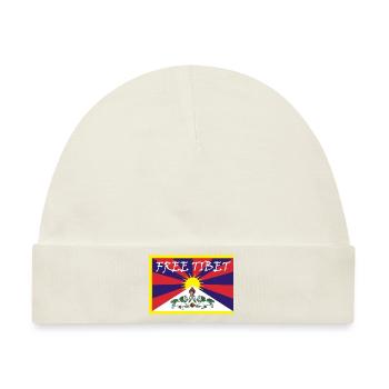 Free Tibet - Baby Premium Organic Mütze - Naturweiß - Vorne