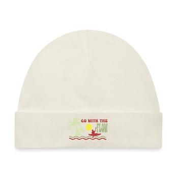 Kajak Boot Kanu Paddelboot Doppelpaddel - Baby Premium Organic Mütze - Naturweiß - Vorne