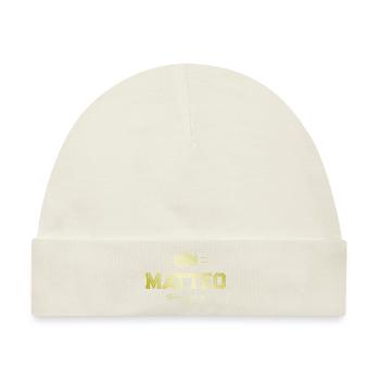 Matteo - Baby Premium Organic Mütze - Naturweiß - Vorne
