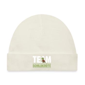Schildkröte Schildkröten - Baby Premium Organic Mütze - Naturweiß - Vorne