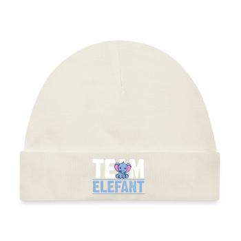 Elefant Elefanten - Baby Premium Organic Mütze - Naturweiß - Vorne