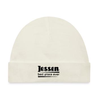 Jessen - Stadt best place ever - Baby Premium Organic Mütze - Naturweiß - Vorne