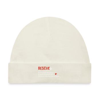 Pet Rescue definition - Baby Premium Organic Mütze - Naturweiß - Vorne