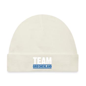 Griechen Grieche Griechenland - Baby Premium Organic Mütze - Naturweiß - Vorne