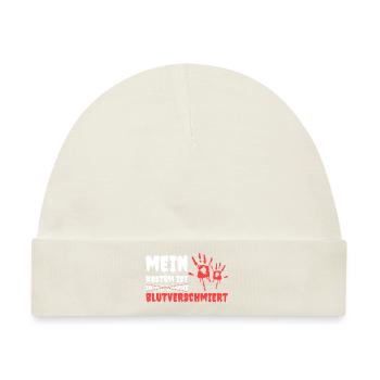 Mein Kostüm Ist In Der Wäsche Blutverschmiert - Baby Premium Organic Mütze - Naturweiß - Vorne