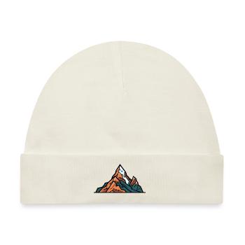 Mountains Symbol - Baby Premium Organic Mütze - Naturweiß - Vorne