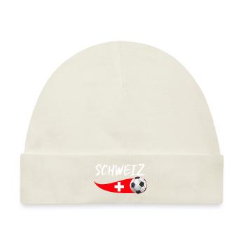 Schweizer Schweiz - Baby Premium Organic Mütze - Naturweiß - Vorne