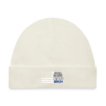 Lustiger Sprichwort USA amerikanischer Flagge Dada - Baby Premium Organic Mütze - Naturweiß - Vorne