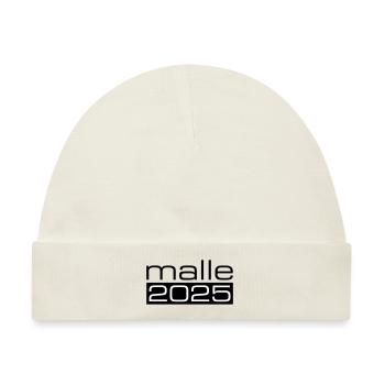 Malle 2025 - Baby Premium Organic Mütze - Naturweiß - Vorne
