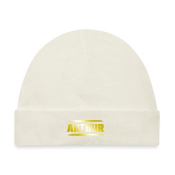 Arthur - Baby Premium Organic Mütze - Naturweiß - Vorne