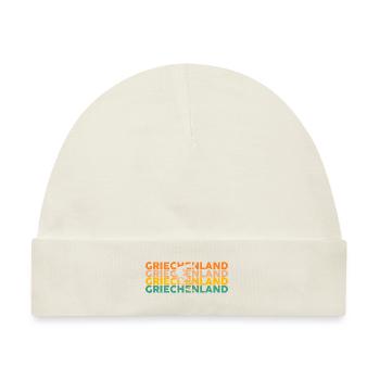 Griechen Grieche Griechenland - Baby Premium Organic Mütze - Naturweiß - Vorne