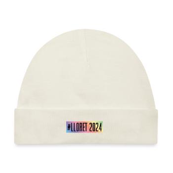 Lloret De Mar 2024 Bunt - Baby Premium Organic Mütze - Naturweiß - Vorne