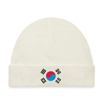 South Korea - Baby Premium Organic Mütze - Naturweiß - Vorne