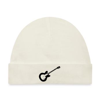 guitar - Baby Premium Organic Mütze - Naturweiß - Vorne