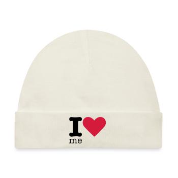 I Love Me - Baby Premium Organic Mütze - Naturweiß - Vorne