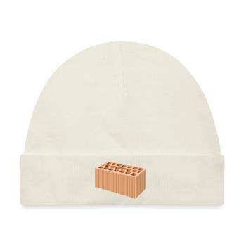 bauen handwerker mechaniker baustelle maurer312 - Baby Premium Organic Mütze - Naturweiß - Vorne