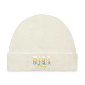 Valhalla Walhalla Viking Wikinger - Baby Premium Organic Mütze - Naturweiß - Vorne