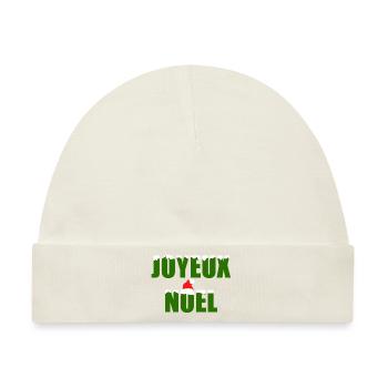 joyeux noel - Baby Premium Organic Mütze - Naturweiß - Vorne