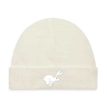 schneller Hase - Baby Premium Organic Mütze - Naturweiß - Vorne