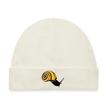 Schnecke Schnecke Schnecke schnecke lumaca2 - Baby Premium Organic Mütze - Naturweiß - Vorne