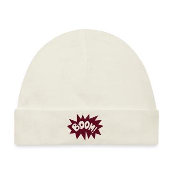 Boom Explosion explosion boom geek gamer fun quote - Baby Premium Organic Mütze - Naturweiß - Vorne