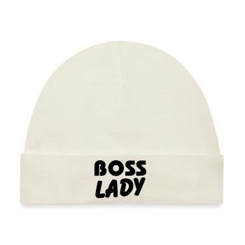 Boss Lady - Baby Premium Organic Mütze - Naturweiß - Vorne
