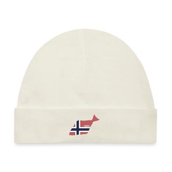 Heilbutt Norwegen - Angeln - Baby Premium Organic Mütze - Naturweiß - Vorne
