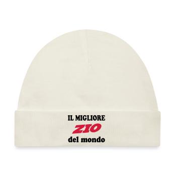 Il migliore zio del mondo - Baby Premium Organic Mütze - Naturweiß - Vorne