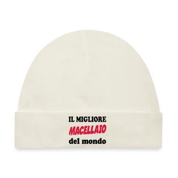 Il migliore macellaio del mondo - Baby Premium Organic Mütze - Naturweiß - Vorne