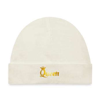 Queen - Baby Premium Organic Mütze - Naturweiß - Vorne