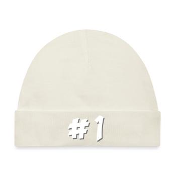 Nummer eins - Baby Premium Organic Mütze - Naturweiß - Vorne