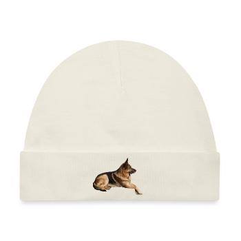 Der Schäferhund ist nicht nur Wachhund - Baby Premium Organic Mütze - Naturweiß - Vorne