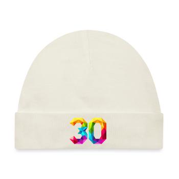 30 dreissig thirty birthday shirt geschenk - Baby Premium Organic Mütze - Naturweiß - Vorne