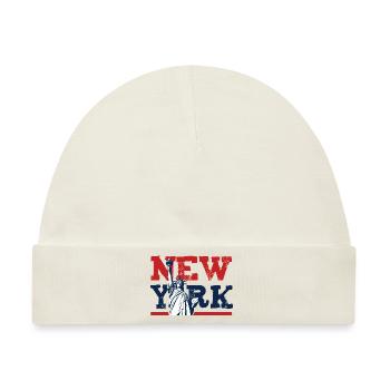 New York City - Baby Premium Organic Mütze - Naturweiß - Vorne