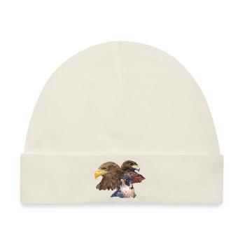 Pigargo und Falke - Baby Premium Organic Mütze - Naturweiß - Vorne