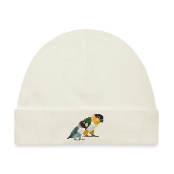 Caique und Agapornis - Baby Premium Organic Mütze - Naturweiß - Vorne