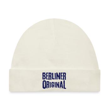 Berlin Berliner Original Berlinerin Geschenkidee - Baby Premium Organic Mütze - Naturweiß - Vorne
