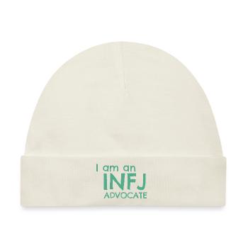 16 Persönlichkeiten - INFJ Advocate - Baby Premium Organic Mütze - Naturweiß - Vorne