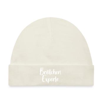 Brötchen Experte - Baby Premium Organic Mütze - Naturweiß - Vorne