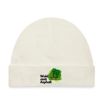 Wald statt Asphalt - Baby Premium Organic Mütze - Naturweiß - Vorne