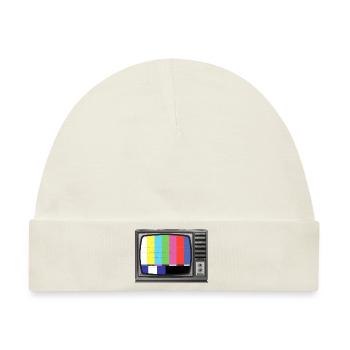 tv Signal - Baby Premium Organic Mütze - Naturweiß - Vorne
